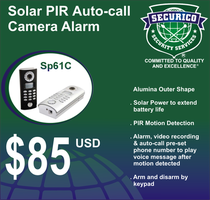 SOLAR PIR (Passive Infra-Red) AUTO-CALL CAMERA ALARM