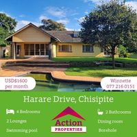 Beautiful house for rent in Harare Drive, Chisipite