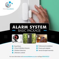 Get your Alarm system! Comes with FREE Taser gun with a Torch